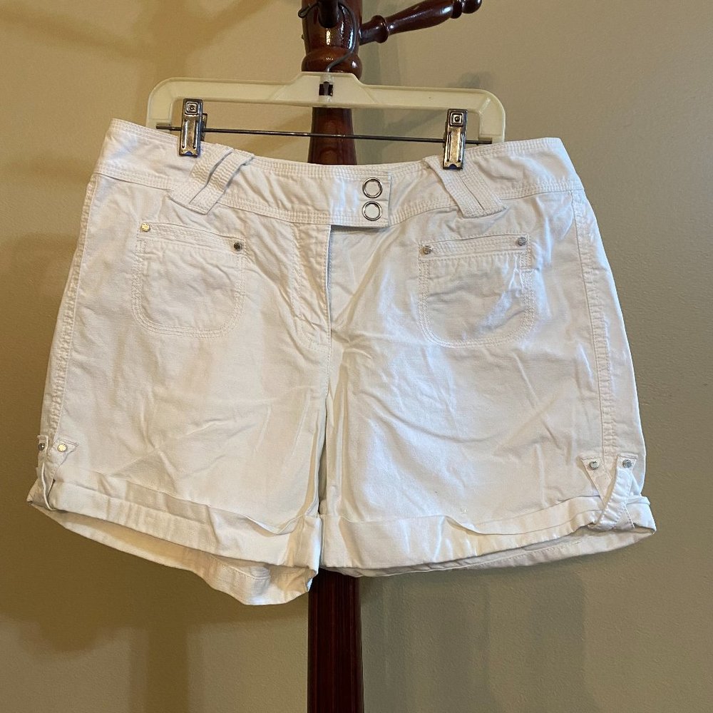 White House Black Market White Shorts